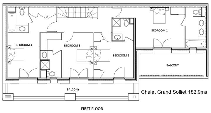 Grand Solliet Chalet Ste-Foy-Tarentaise Floor Plan 2